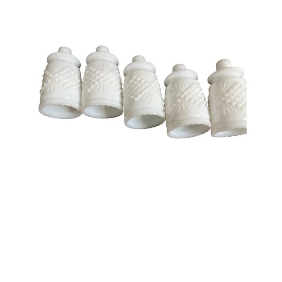 Vintage Milk Glass Candle Holders (5) - Picture 1 of 7